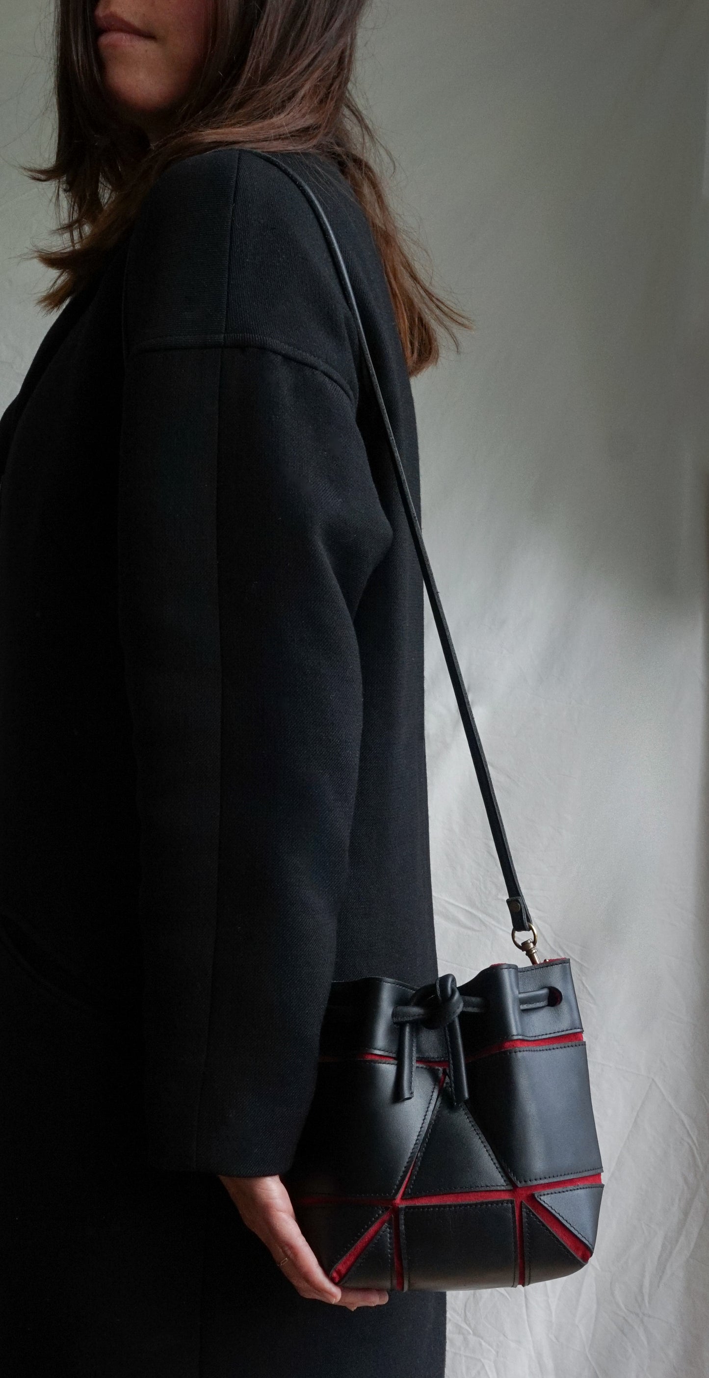 mini origami bucket bag by lara kazis handmade in munich