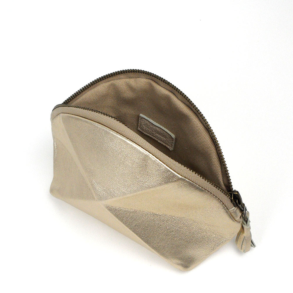 Make up Tasche " Pyramide" - Silber