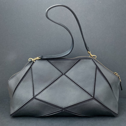 Foldable Clutch - origami Bag - Black