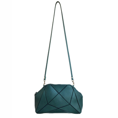 Foldable clutch - Origami bag - Green