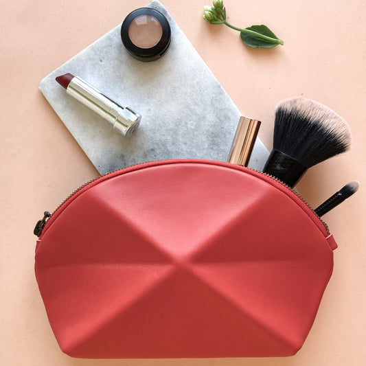 Pyramid cosmetic bag - Red